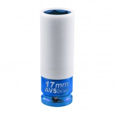 Головка торцевая ударная глубокая 6-гранная 1/2DR (17мм) колесная AVS H11217IС A40930S