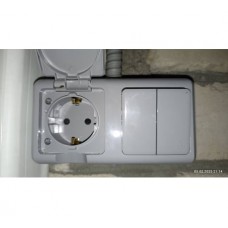 Блок ОП Dita (розетка 16А 250В с заземл. 2-кл. выкл. 10А) IP54 бел. TOKOV ELECTRIC TKL-DT-V2RZ-C01-IP54  1710653