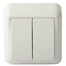 Выключатель 2-кл ОП Оптима 10А IP20 А510-380 с монтаж. пласт. слон.кость 371099