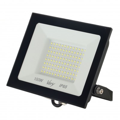 Прожектор светодиодный 100Вт, IP65 6500K, черный , (шт.) Very 89-0-650