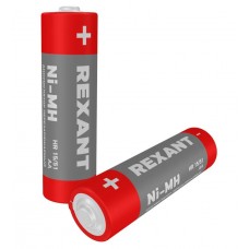 Батарейка Аккумулятор REXANT Rechargeable AA 1,2V (2 шт) (Цена за 1шт. в уп.2шт) 30-1423 30-1423
